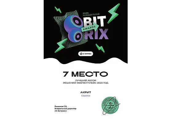 лучший автор решений маркетплейс 7 место за 2023 год