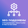 SEO: поддомены + управление метатегами и текстами